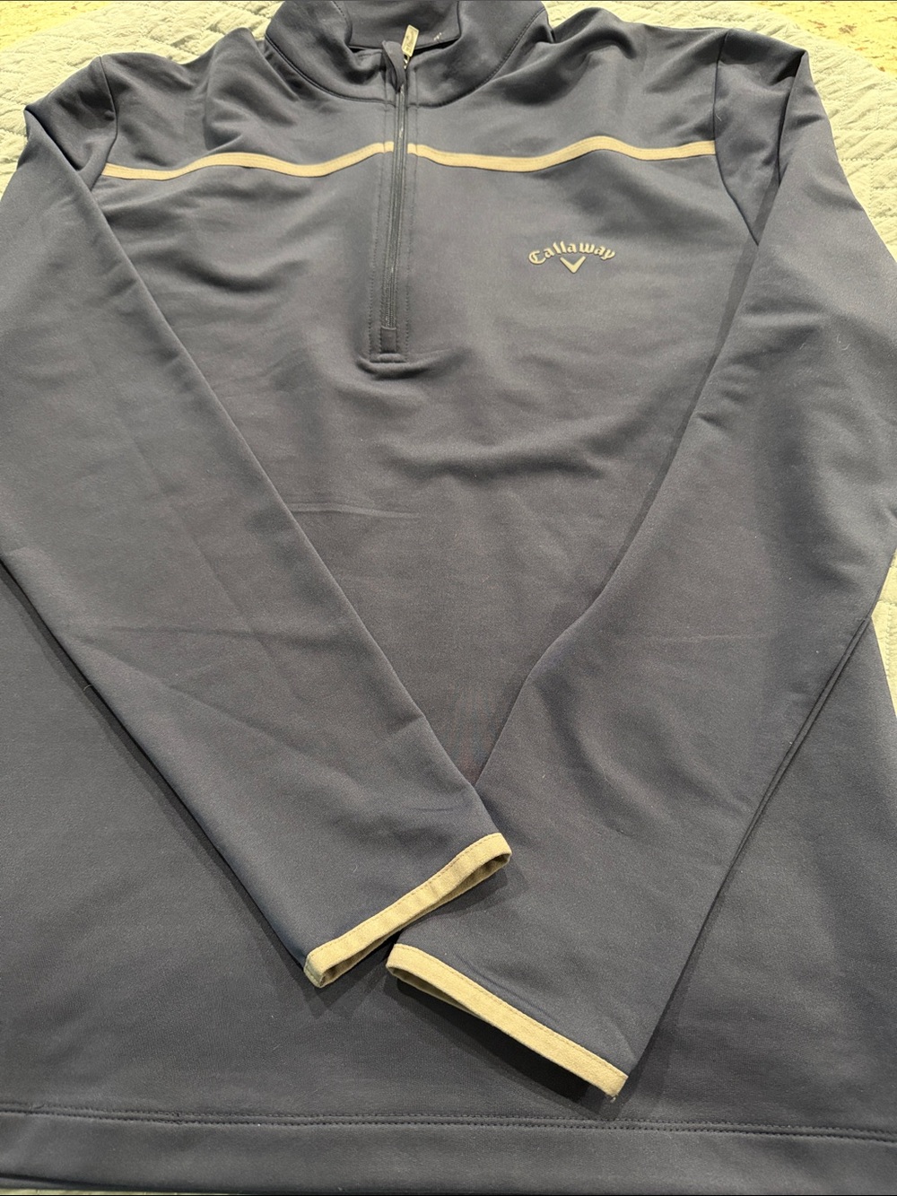 Callaway Navy Quarter-Zip Pullover with Gray Accents